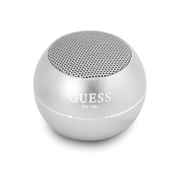 Zvucnik GUESS Bluetooth Aluminium Mini sivi Full ORG (GUWSALGEG)