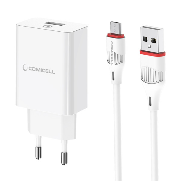 Kucni punjac Comicell Superior CO-BA21A Fast QC3.0 18W 3A Micro USB beli