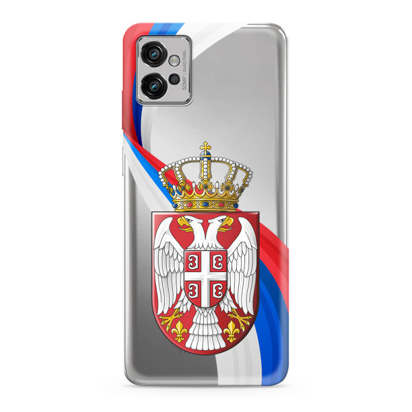 Futrola ULTRA TANKI PRINT CLEAR za Motorola Moto G32 SRB12