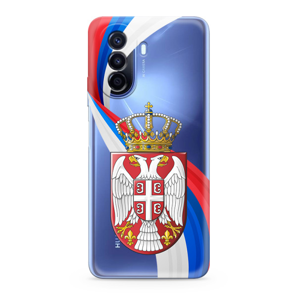 Futrola ULTRA TANKI PRINT CLEAR za  Huawei Nova Y70/Y70 Plus SRB12