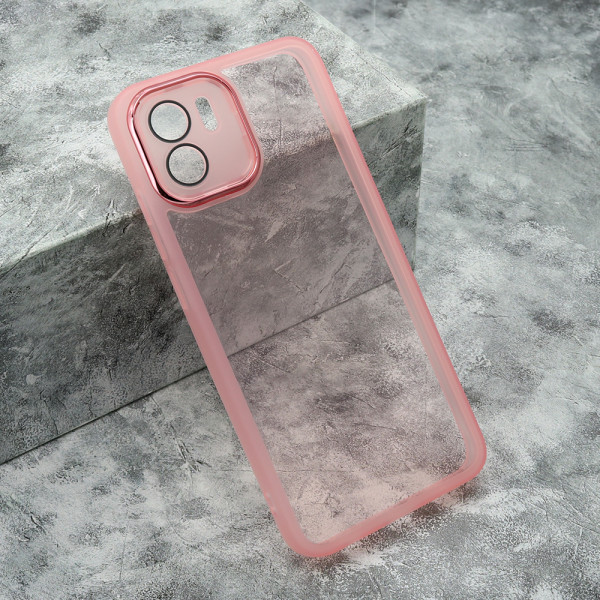 Futrola TRANSPARENT COLOR za Xiaomi Redmi A1/A2 roze