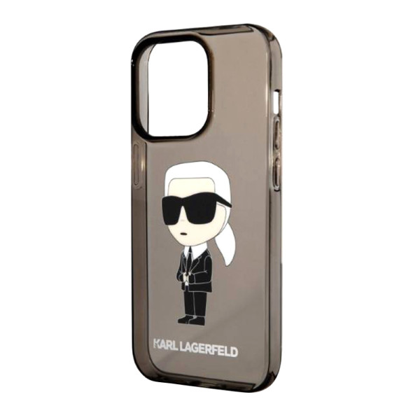 Futrola Karl Lagerfeld IML NFT Ikonik za Iphone 14 Pro Max crna Full ORG (KLHCP14XHNIKTC)