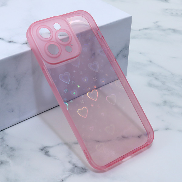 Futrola Heart Color IMD za iPhone 14 Pro Max 6.7 roze