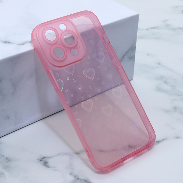 Futrola Heart Color IMD za iPhone 13 Pro 6.1 roze