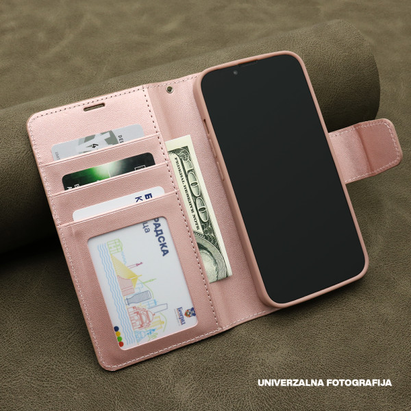 Futrola BI FOLD HANMAN II za Samsung A156B Galaxy A15 5G svetlo roze