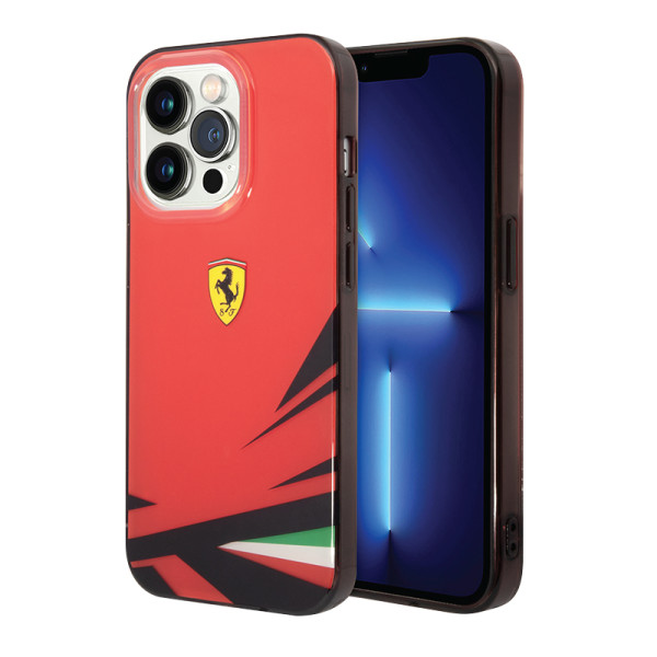 Futrola FERRARI Print za Iphone 14 Pro crvena Full ORG (FEHCP14LYITR)