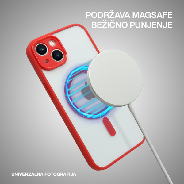 Futrola MAGSAFE EDGE za iPhone 14 (6.1) bordo