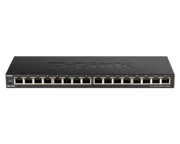 D-Link 16-port Gigabit neupravljiv switch, DGS-1016SE