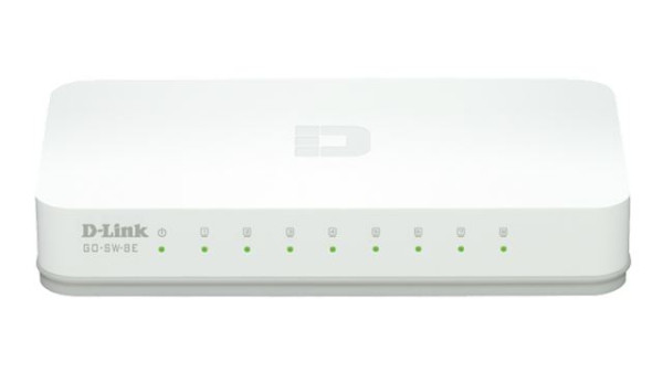 D-Link 8-port neupravljiv switch, GO-SW-8EE