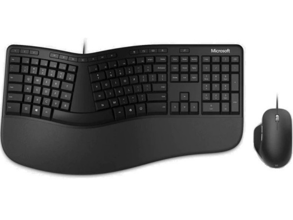 Miš+tastatura MICROSOFT Ergonomic Desktopžičnacrna