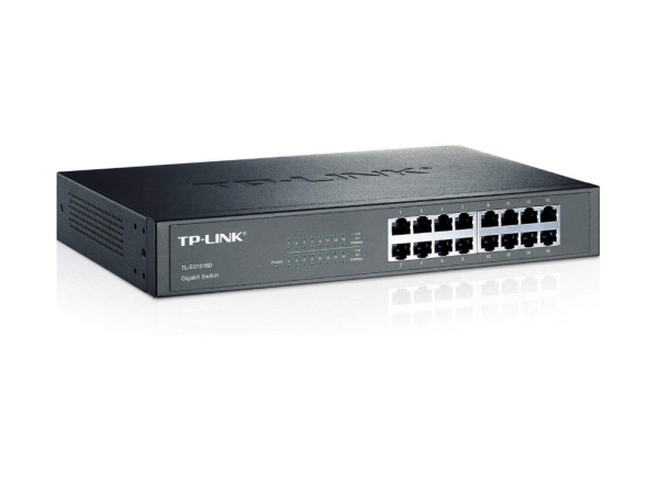 Switch TP-LINK TL-SG1016D Gigabit16x RJ45101001000MbsRackmount metalno kuciste