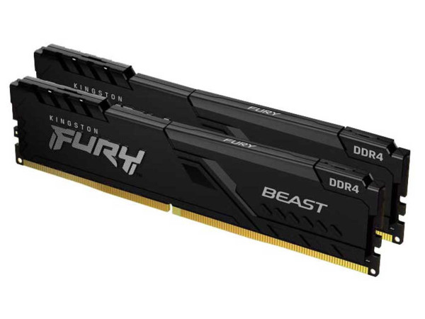 Memorija KINGSTON 16GB(2x8GB)DIMMDRR43600MHzCL17FURY Beast