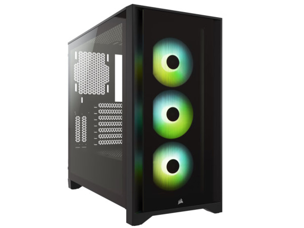 Kućište CORSAIR iCUE 4000X Mid-TowerATXkaljeno staklobez napajanjaRGBcrna