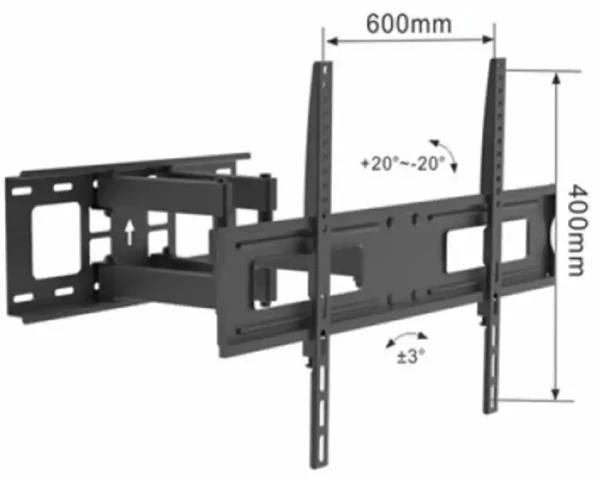 Nosač za TV Linkom 37-75max vesa 600x40050kgzglobni