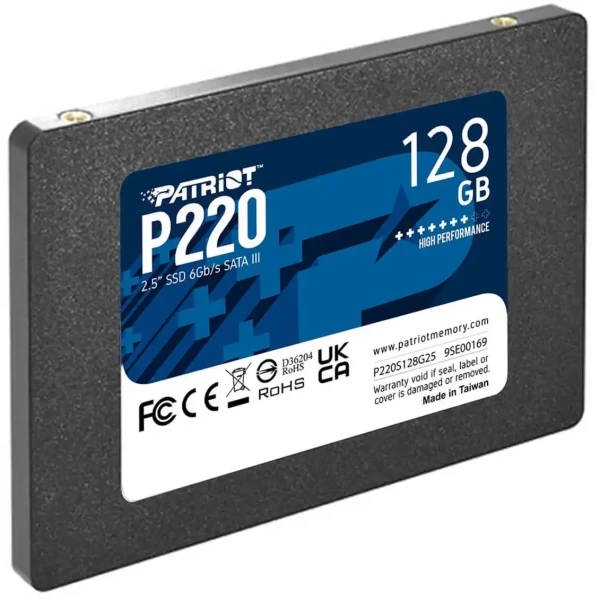 SSD 2.5 SATA3 128GB Patriot P220 550MBs480MBs P220S128G25