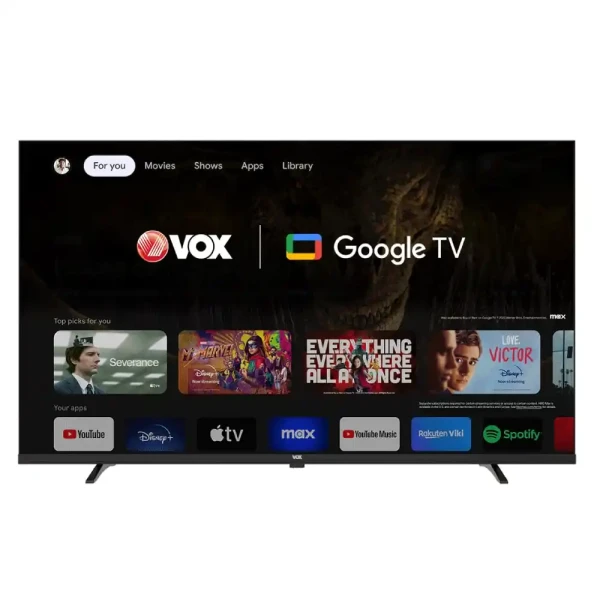 SMART LED TV 43 VOX 43GOF080B 1920x1080Full HDDVB-T2CS2