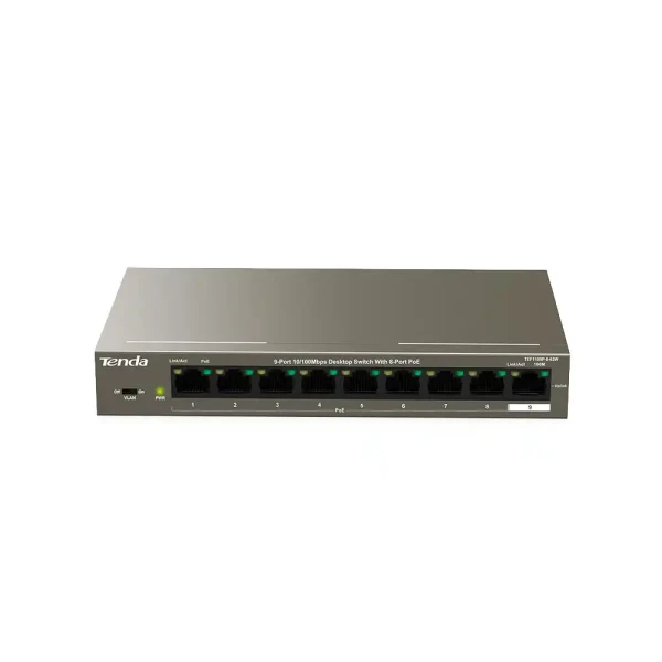 Svič 10100 9-port Tenda TEF1109P-8-63W 8-PoE port