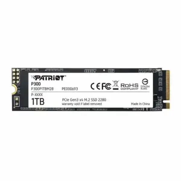 SSD M.2 NVMe 1TB Patriot P300 2100MBs1650MBs P300P1TBM28