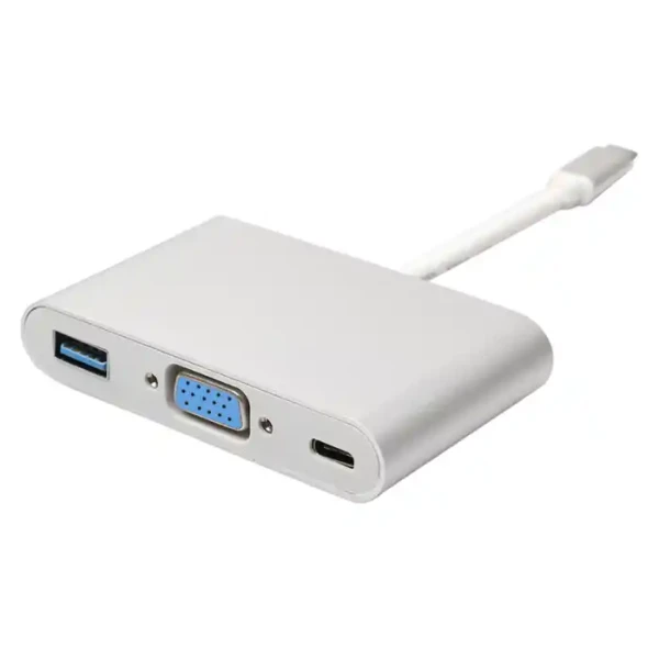 Adapter konverter USB 3.1 Tip C-USB 3.0VGAUSB Tip C PD Kettz UVA-23