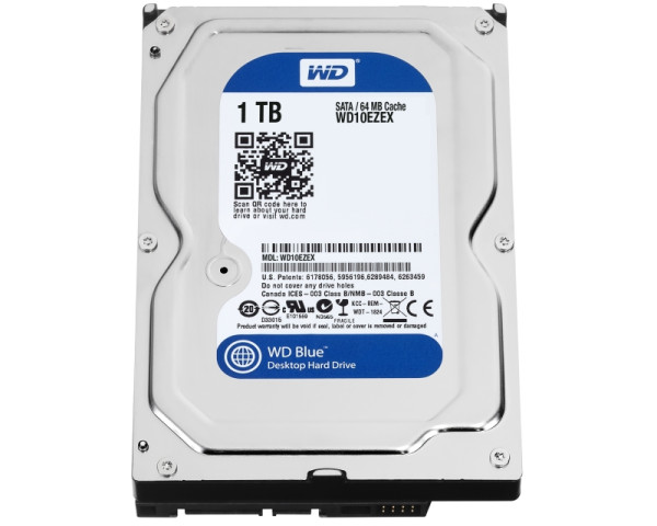 WD 1TB 3.5 inča SATA III 64MB 7.200rpm WD10EZEX Blue hard disk