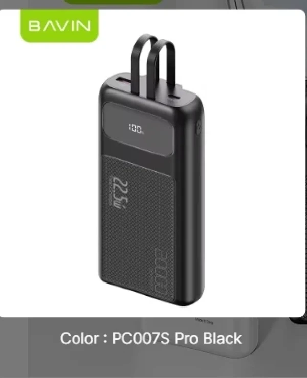 Bavin Power bank 20000mAh 22,5W  Type C & Ligtning  kabl