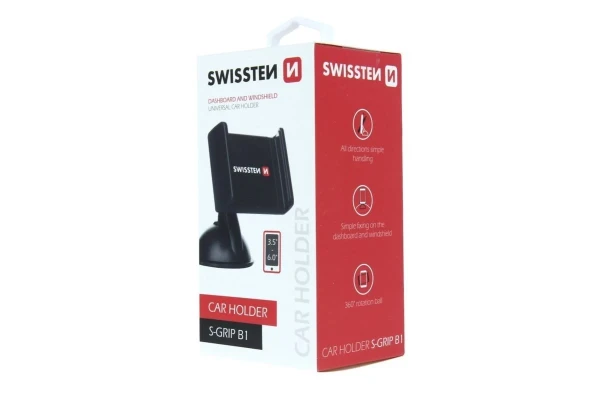 Swissten Auto držač S-GRIP B1 3,5''-6,0'' crna