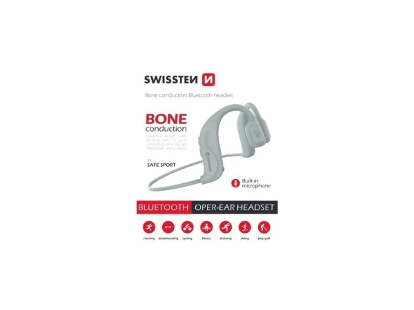 Swissten Bluetooth slušalice Bone bela