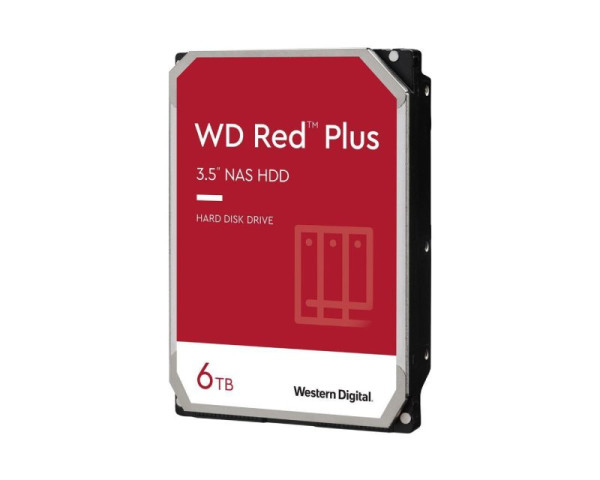 WD 6TB 3.5'' SATA III 256MB IntelliPower WD60EFPX Red Plus hard disk