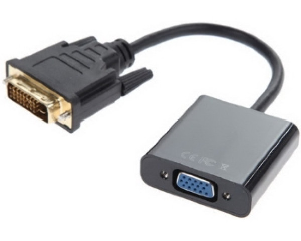 FAST ASIA Adapter-konvertor DVI-D (M) - VGA (F) crni 