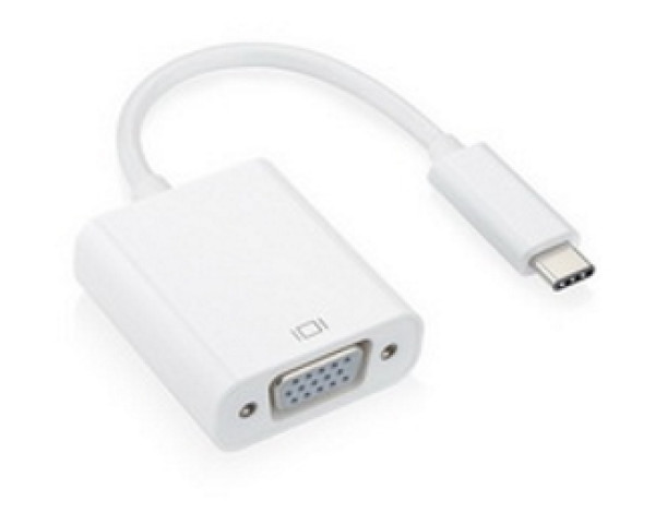 FAST ASIA Adapter-konvertor USB 3.1 tip C (M) - VGA (F) srebrni 