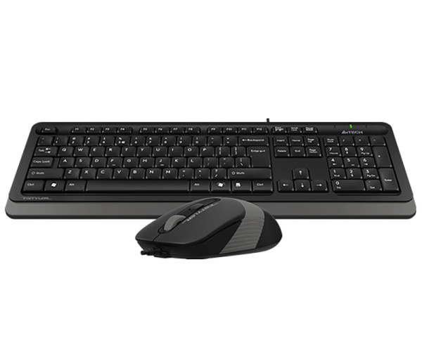 A4 TECH F1010 FSTYLER USB YU siva tastatura + USB sivi miš 