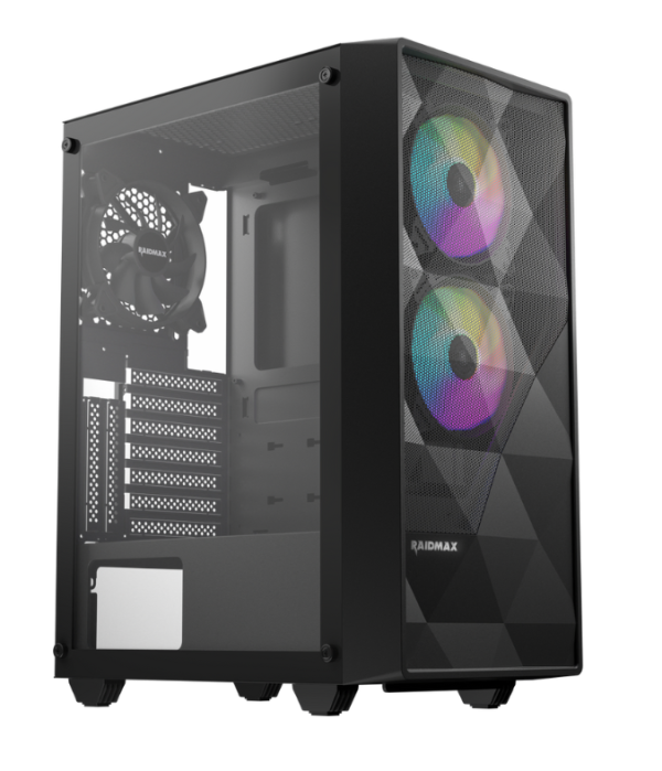 Kuciste Raidmax Meshian X902 Black ARGB, 3x ARGB fanWindowX902TBF