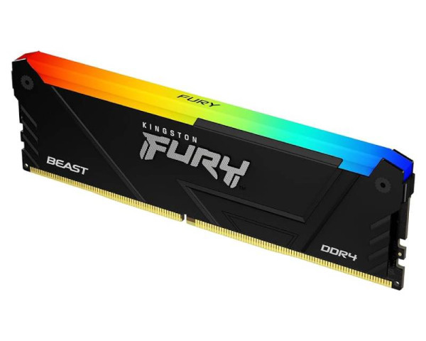 KINGSTON DIMM DDR4 8GB 3200MTs KF432C16BB2A8 Fury Beast RGB Black 