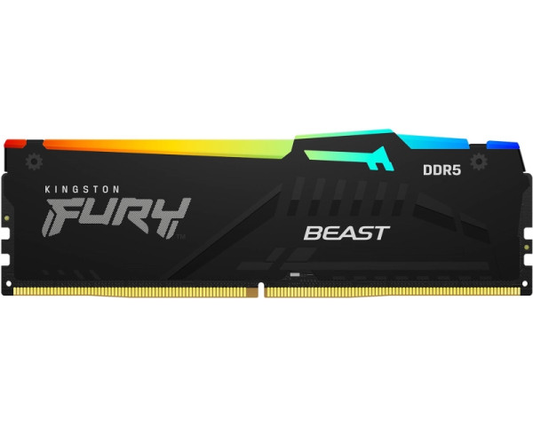 KINGSTON DIMM DDR5 16GB 5200MTs KF552C40BBA-16 Fury Beast RGB XMP 