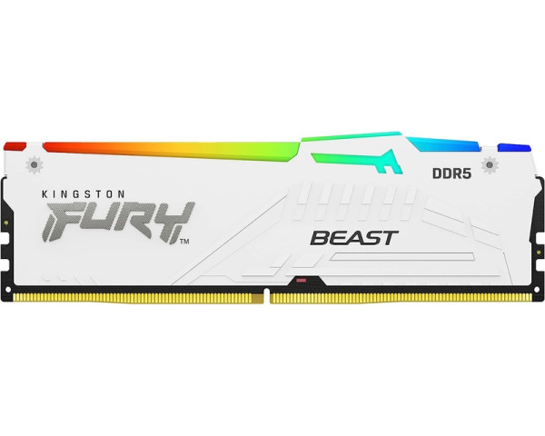 KINGSTON DIMM DDR5 16GB 6800MTs KF568C34BWA-16 FURY Beast White RGB XMP 