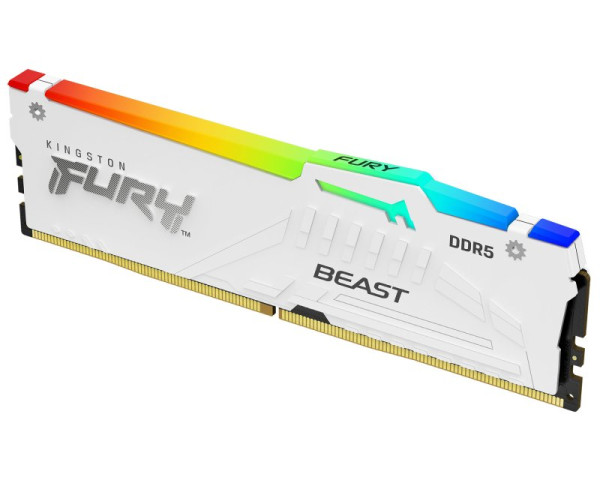 KINGSTON DIMM DDR5 32GB 5200MTs KF552C36BWEA-32 Fury Beast RGB White Expo 