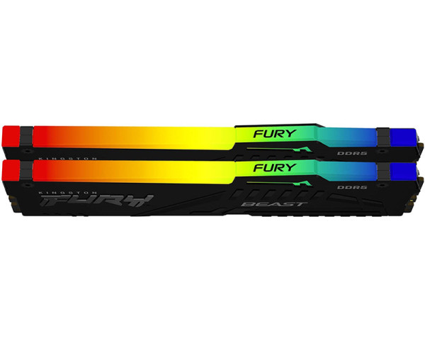 KINGSTON DIMM DDR5 32GB 6800MTs KF568C34BBAK2-32 FURY Beast Black RGB XMP 