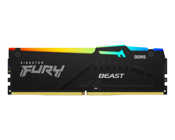 KINGSTON DIMM DDR5 64GB (2x32GB kit) 5200MTs KF552C40BBAK2-64 Fury Beast RGB black XMP 