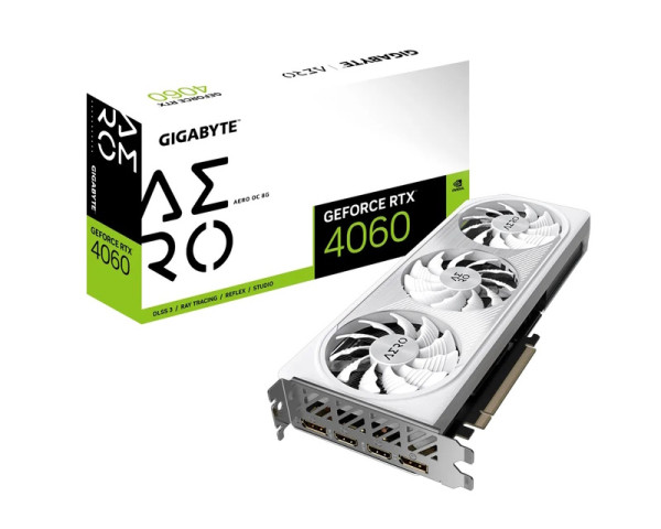 GIGABYTE nVidia GeForce RTX 4060 8GB 128biit GV-N4060AERO OC-8GD grafička karta