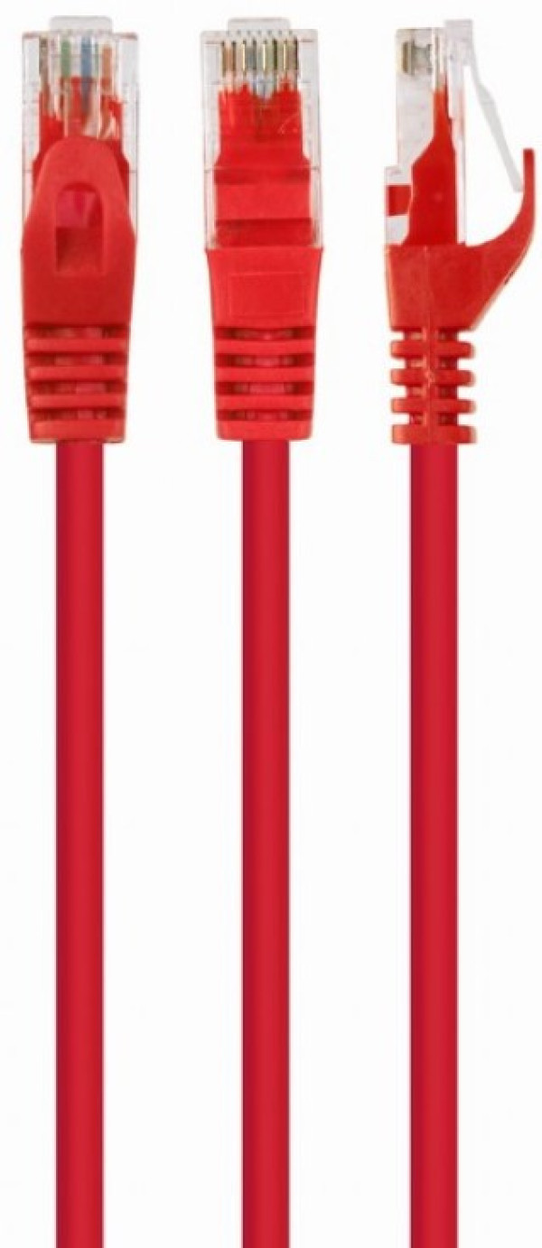 PP6U-5M/R Gembird Mrezni kabl, CAT6 UTP Patch cord 5m red