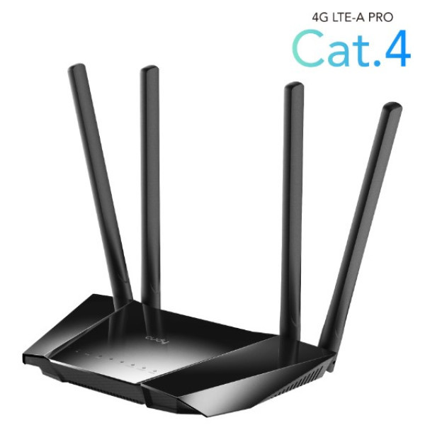 CUDY LT400_EU 4G LTE Wi-Fi Router CPE, 2.4Ghz, 1W/4L 10/100, 4x Antena