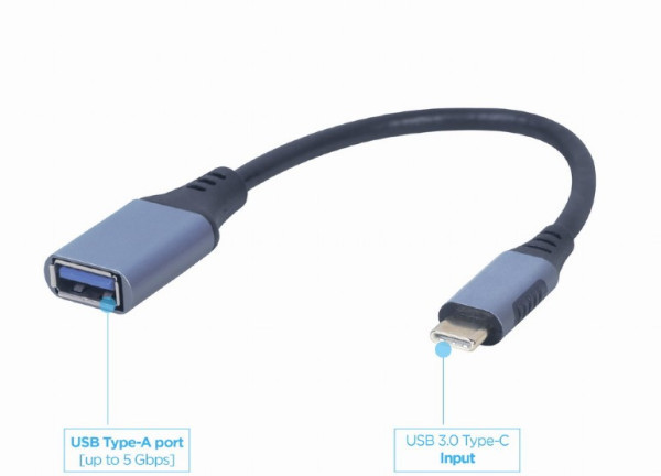 A-USB3C-OTGAF-01 Gembird USB-C to OTG AF adapter, space grey