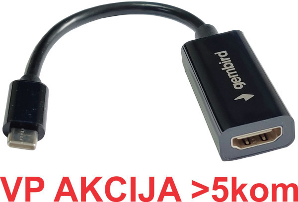 A-CM-HDMIF-03 ** Gembird TYPE-C TO HDMI 11cm CABLE (alt.A-CM-HDMIF-01, A-USB3C-HDMI-01 479)