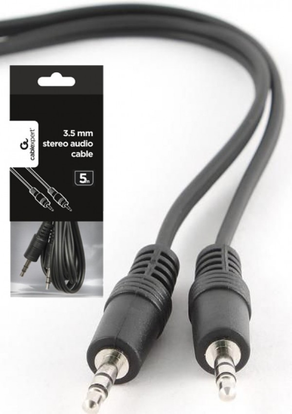 CCA-404-5M Gembird 3.5mm stereo plug to 3.5mm stereo plug audio AUX kabl 5m