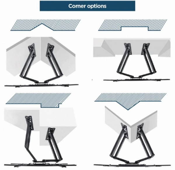 WM-75ST-02 Gembird rotate/tilt VESA max. 60x40cm 32-75 max.45kg (ugaoni)