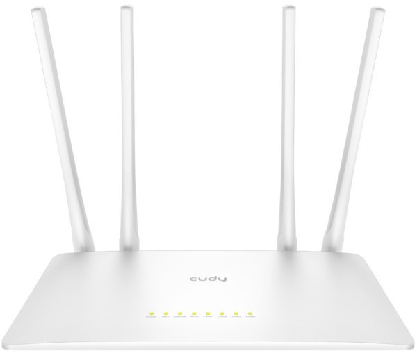 Cudy WR1200 AC1200 Dual Band 2.4+5Ghz Wi-Fi Ruter 1W/4LAN 10/100Mbps, 4x5dBi GUEST/WPS/DDNS (1859)