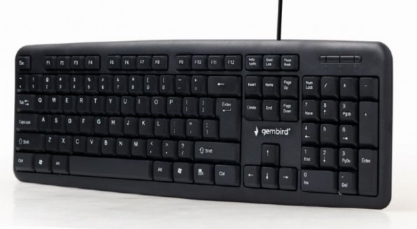 KB-U-103 ** Gembird Standardna tastatura US layout black USB A (303)