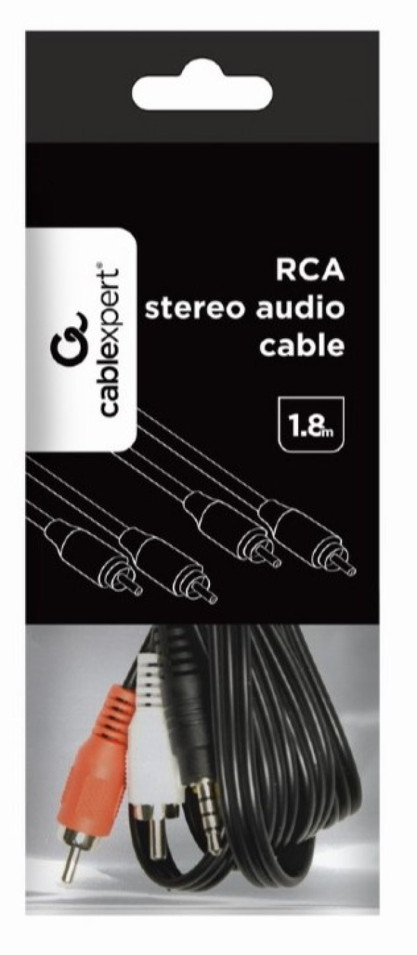 CCA-2R2R-6 Gembird audio kabal 2 x činč - 2 x činč, 1,8m