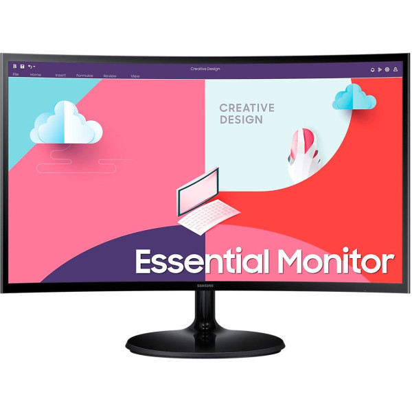 Monitor 24'' Samsung S24C364EAU VA 1920x108075Hz4msVGAHDMIzakrivljeni