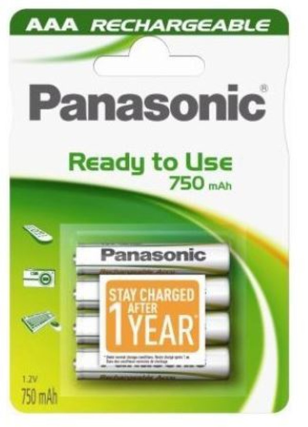 PANASONIC baterije HHR-4MVE4BP, 750mAh, punj. Ready to use